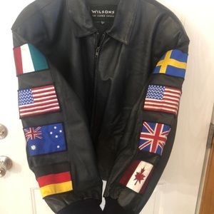 Mens Vintage Wilson's Leather Coat